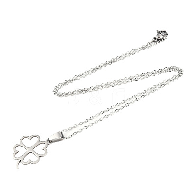 Non-Tarnish 201 Stainless Steel Pendants Necklaces NJEW-S105-JN717-45-1-1