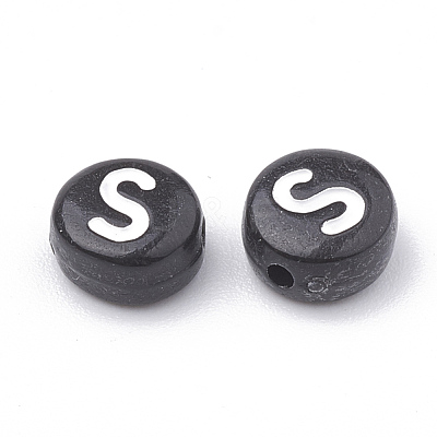 Opaque Acrylic Beads X-SACR-N002-02S-1