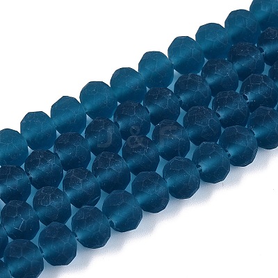 Transparent Glass Beads Strands X-EGLA-A044-T8mm-MD27-1