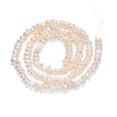 Natural Cultured Freshwater Pearl Beads Strands PEAR-N015-04B-1