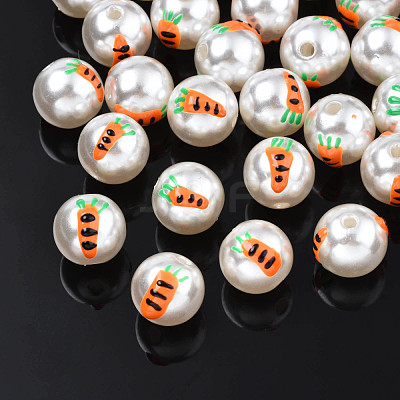 ABS Plastic Imitation Pearl Beads KY-N015-99-1