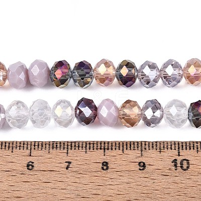 Electroplate Glass Beads Strands EGLA-N022-02A-A02-1