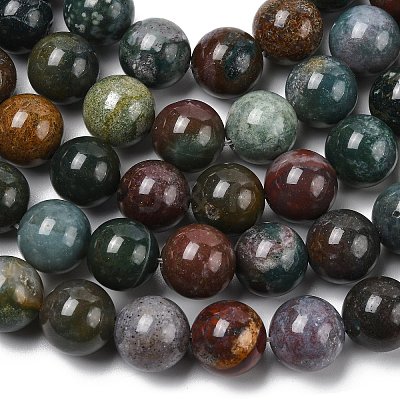 Natural Indian Agate Beads Strands G-G515-12mm-05-1