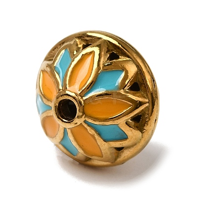 304 Stainless Steel Enamel Beads SA-CBA9422-01G-05-1