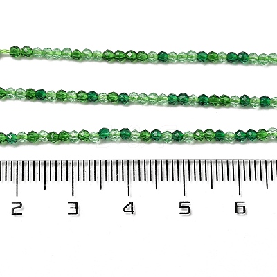 Transparent Glass Beads Strands GLAA-H027-01G-1