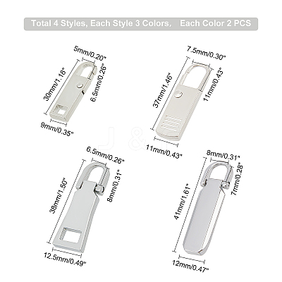 Zinc Alloy Replacement pull-tab Accessories PALLOY-PH0001-68-1