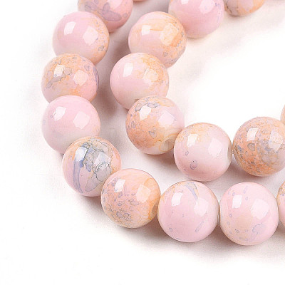 Baking Paint Glass Beads X1-DGLA-N003-10mm-C01-1