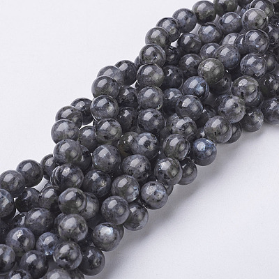 Natural Labradorite Beads Strand X-GSR8mmC128-1