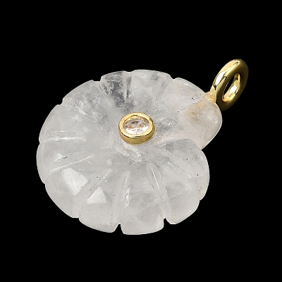 Natural Quartz Crystal Carved Pendants X-G-C282-01J-1
