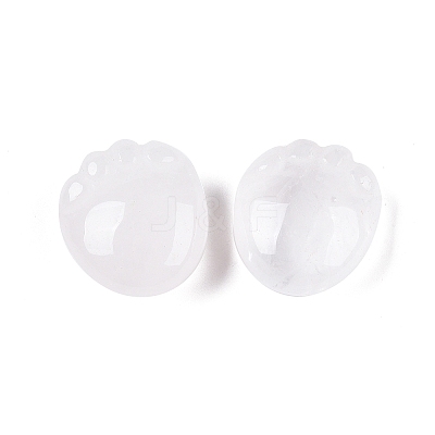 Natural Quartz Crystal Footprint Figurines DJEW-N003-02J-1