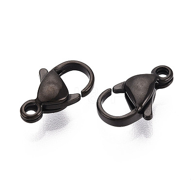 304 Stainless Steel Lobster Claw Clasps LS-STAS-T065-12mm-34B-1