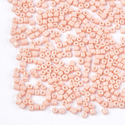Baking Paint Glass Beads SEED-S023-11A-08-1