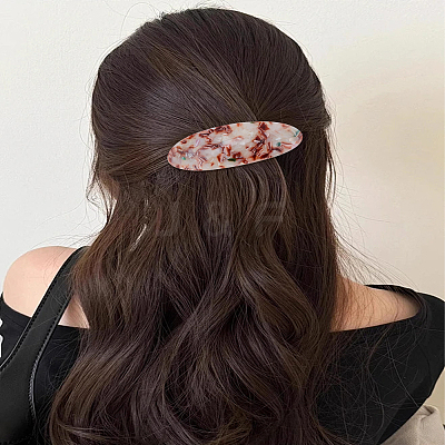1Pc Resin and Iron Hair Barrettes PHAR-LP0004-16A-1