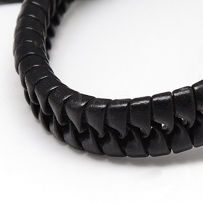 Trendy Unisex Casual Style Imitation Leather and Leather Bracelets BJEW-L302-01-1