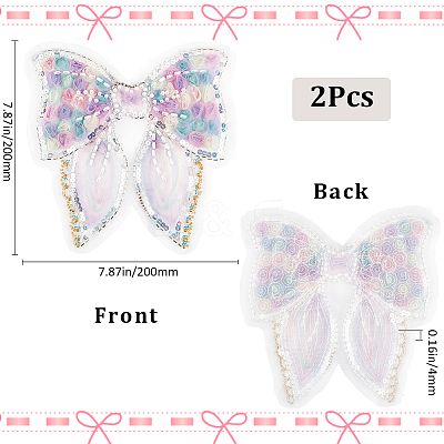 Polyester & Resin Thread Sew On Patches PATC-WH20007-08-1