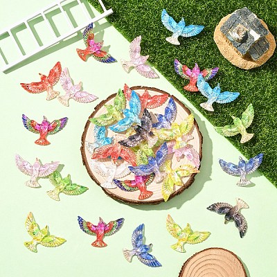 10Pcs Transparent Resin Cabochons FIND-YW0008-82-1