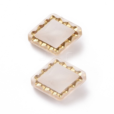 Plating Transparent Acrylic Beads OACR-P013-30E-1