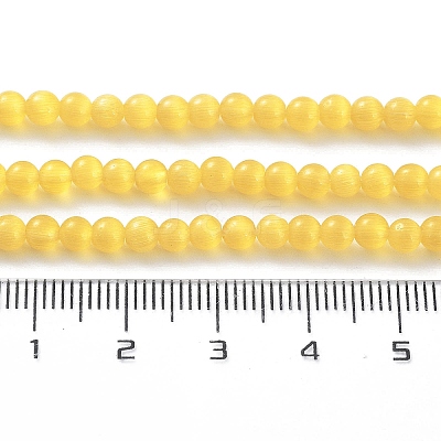 Cat Eye Beads Strands CE-F022-4mm-03-1