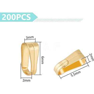 304 Stainless Steel Snap On Bails STAS-UN0009-25P-1