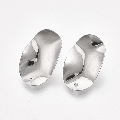 Non-Tarnish 304 Stainless Steel Stud Earring Findings STAS-S079-55B-1