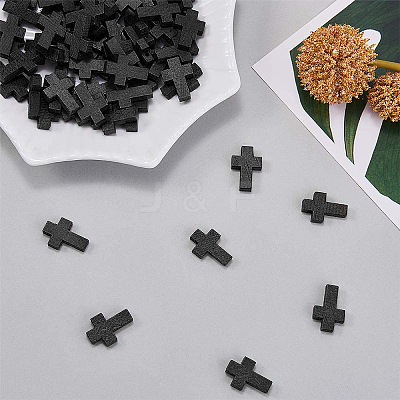200Pcs Wood Pendants WOOD-SC0001-36A-1