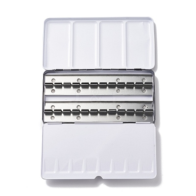 (Defective Closeout Sale: Scratch & Pit)Iron Watercolor Oil Storage Box TOOL-XCP0001-66-1