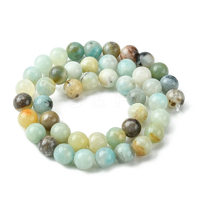 Natural Flower Amazonite Beads Strands Z26N5017-1