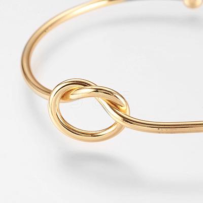 Brass Cuff Bangles BJEW-K153-02B-1