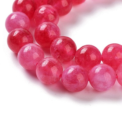 Dyed Natural Malaysia Jade Beads Strands G-G021-02B-08-1