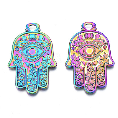 Religion Theme Rainbow Color Alloy Pendants PALLOY-N156-197-NR-1