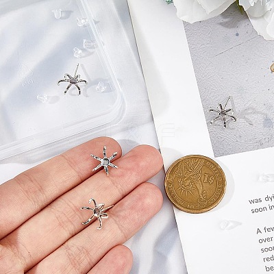 925 Sterling Silver Stud Earring Findings STER-DC0001-48-1