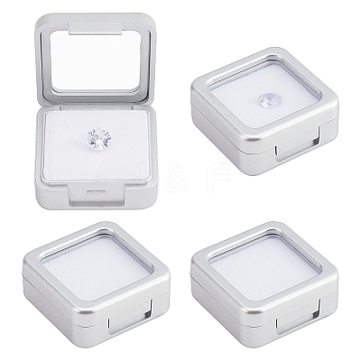 Plastic Loose Diamond Gemstone Display Boxes CON-WH0094-13A-1