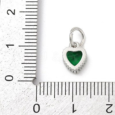 Brass Micro Pave Cubic Zirconia Pendants KK-H204-01P-06-1
