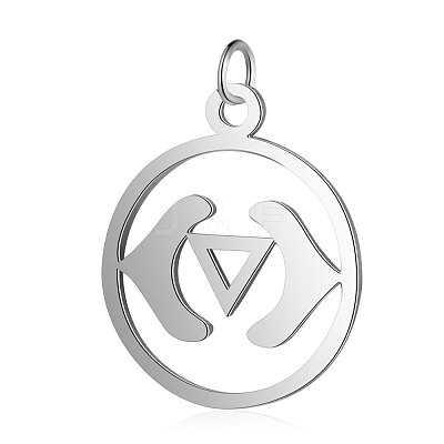 Tarnish Resistant 304 Stainless Steel Pendants STAS-S105-T526S-1