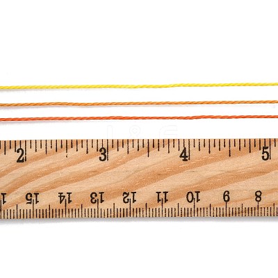 5 Rolls 5 Colors Round Waxed Polyester Cord YC-FS0001-02B-1