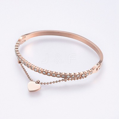 304 Stainless Steel Bangles BJEW-P223-09-1