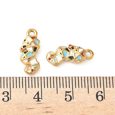 304 Stainless Steel Enamel Pendants STAS-I346-19G-04-1