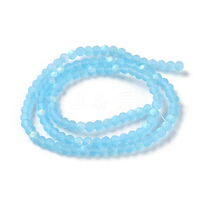 Imitation Jade Glass Beads Strands EGLA-YW0003-19B-07-1