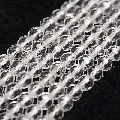 Natural Quartz Crystal Beads Strands X-G-D840-11-4mm-1