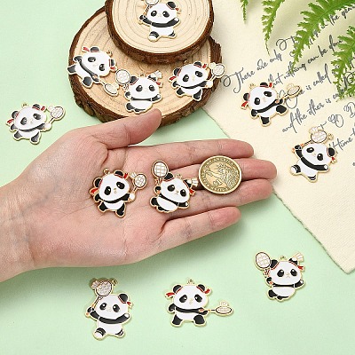12Pcs 4 Styles Sports Alloy Enamel Pendants ENAM-YW0008-45-1