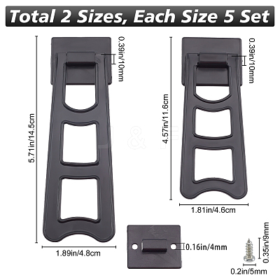 10Sets 2 Styles Resin Photo Frame Holder Set KY-GF0001-08A-1