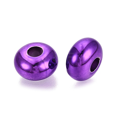 UV Plating Opaque Acrylic European Beads PACR-T017-19M-04-1