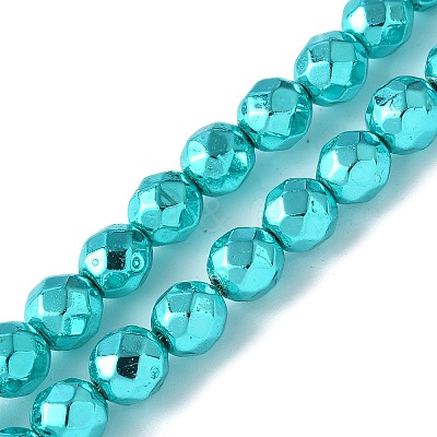 Electroplated Synthetic Non-magnetic Hematite Beads Strands G-B132-B01-01F-1