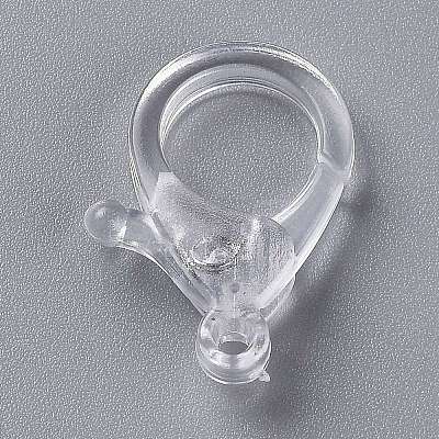 Transparent Plastic Lobster CLaw Clasps LS-KY-H005-A13-1