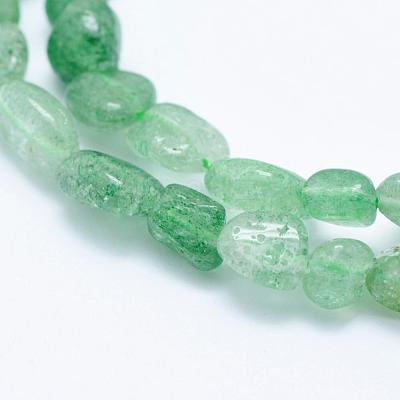 Natural Green Strawberry Quartz Beads Strands G-K203-04-1
