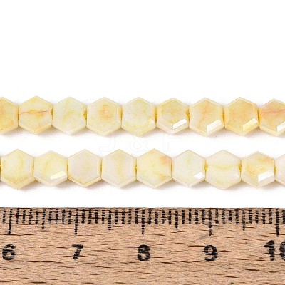 Anti-Tarnish Electroplate Glass Beads Strands GLAA-T028-6mm-02F-1