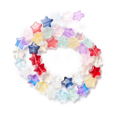 Transparent Glass Beads Strand GLAA-K057-01B-1