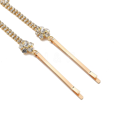 Alloy Rhinestone Hair Chain OHAR-M044-01G-1