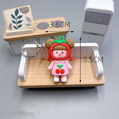 Girl PVC Bag Keychain PW-WG0BCC7-02-1