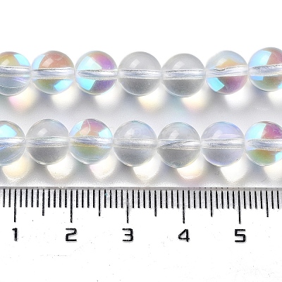 Synthetic Moonstone Beads Strands G-P528-J02-13-1
